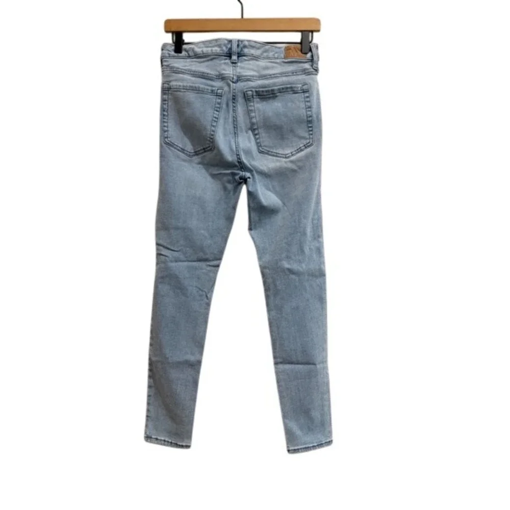 Aeropostale Womens High Rise Skinny Jeans Light Wash Blue Size 10‎ Reg Stretch